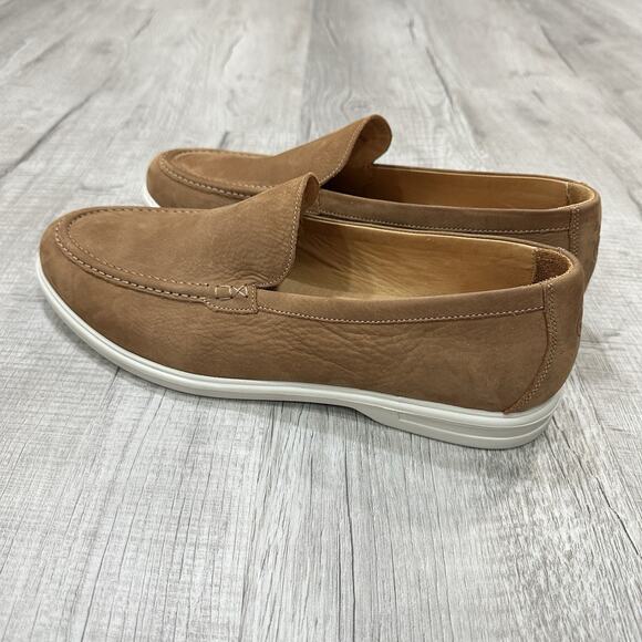 Peter Millar Excursionist Loafers Men\'s Size 12 Nubuck Whiskey MS25XF05 $275 main image 5